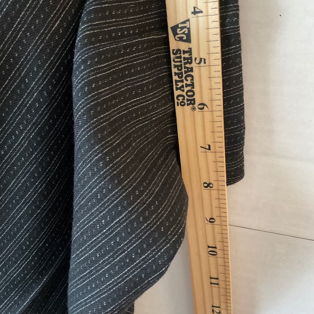 Ralph Lauren Country Womens 10 Wool Pinstripe Trousers black High Rise vintage - Picture 7 of 13